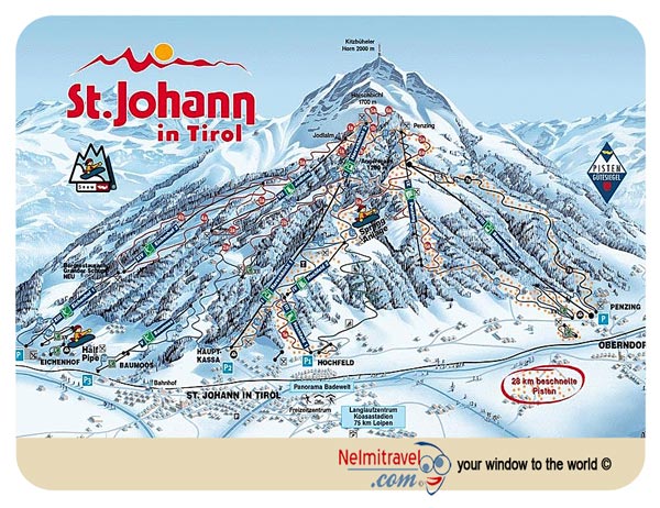 Ski Slopes In St Johann Austria Information Nelmitravel