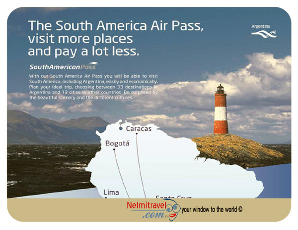 Aerolineas Argentinas,South American Pass,Argentina Pass,South American Travel,South American Airpass,South America pass